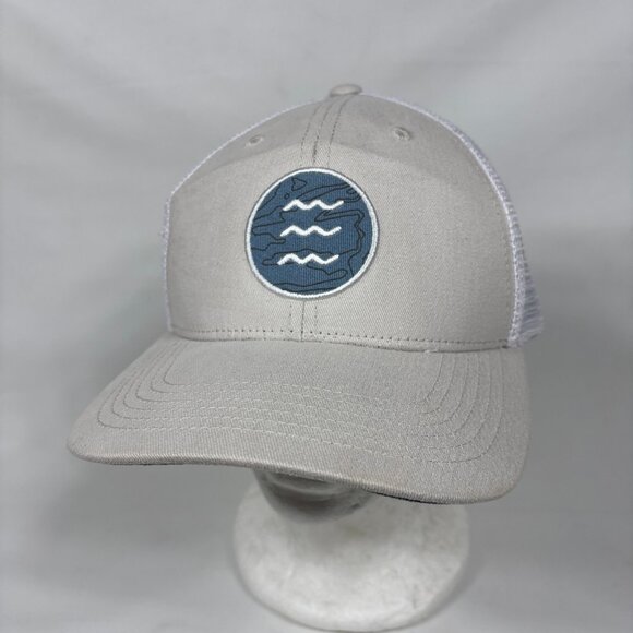 Free Fly Outdoor Fishing Beige Mesh Back Snapback Trucker Cap Hat - Picture 1 of 5